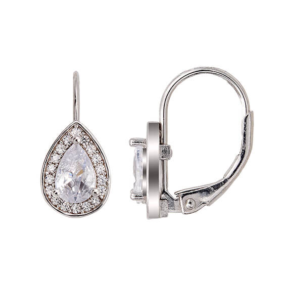 Pendientes plata circonitas